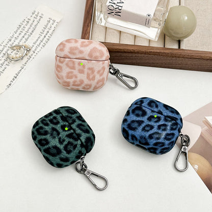 Faux Leopard Print Full Coverage Protective Case for AirPods 4, Premium Stylish Design, AirPods Case
