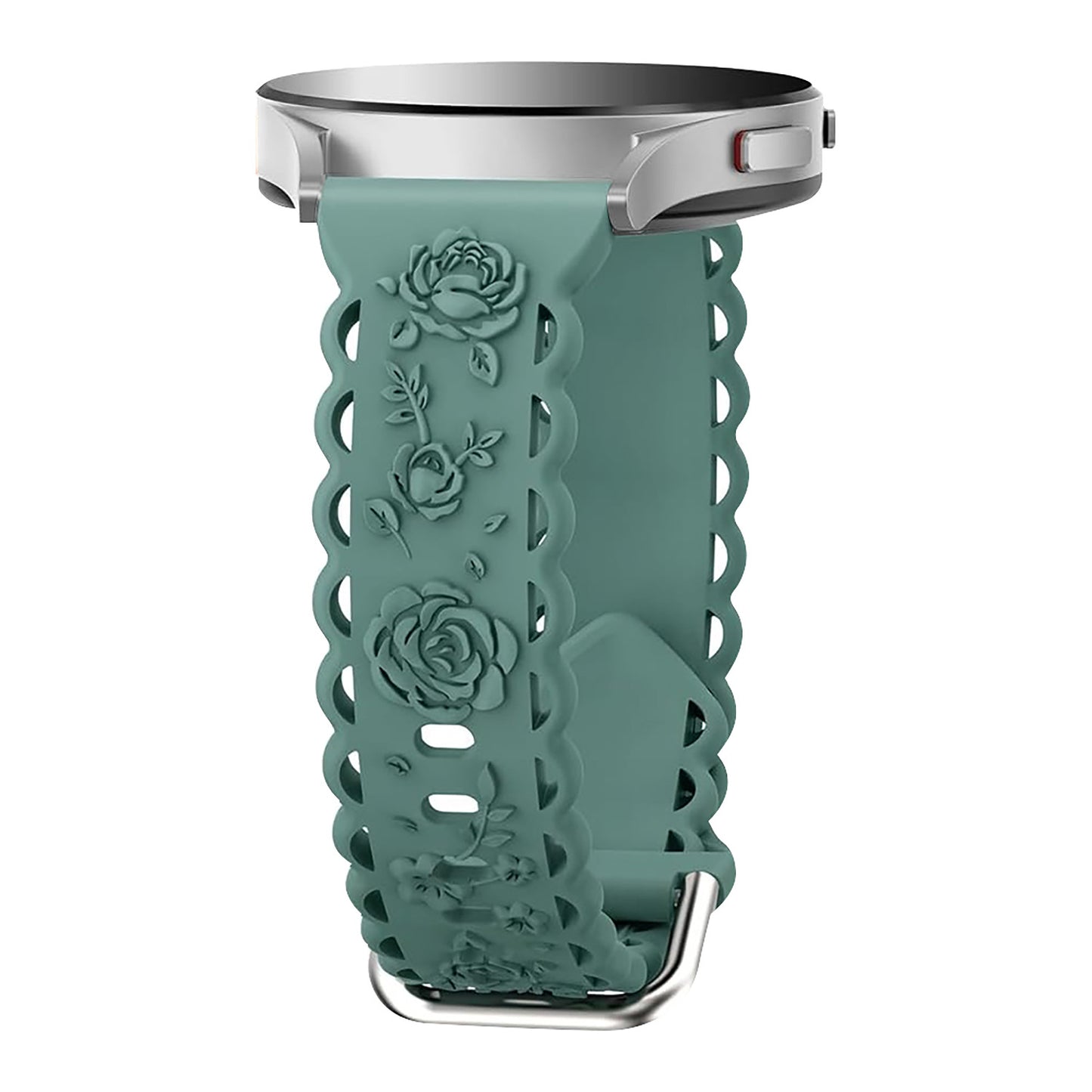 Suitable for 20mm flat silicone strap with hollowed out rose style strap