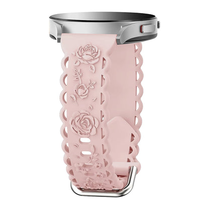 Suitable for 20mm flat silicone strap with hollowed out rose style strap