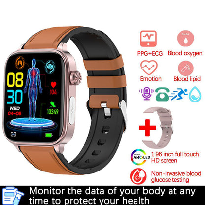 Bluetooth Calling Smart Watch with ECG + PPG, Electrocardiogram,  Blood Pressure, Multi-Sport Smartwatch
