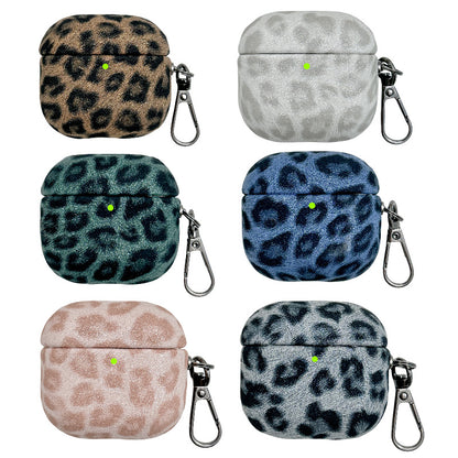 Faux Leopard Print Full Coverage Protective Case for AirPods 4, Premium Stylish Design, AirPods Case