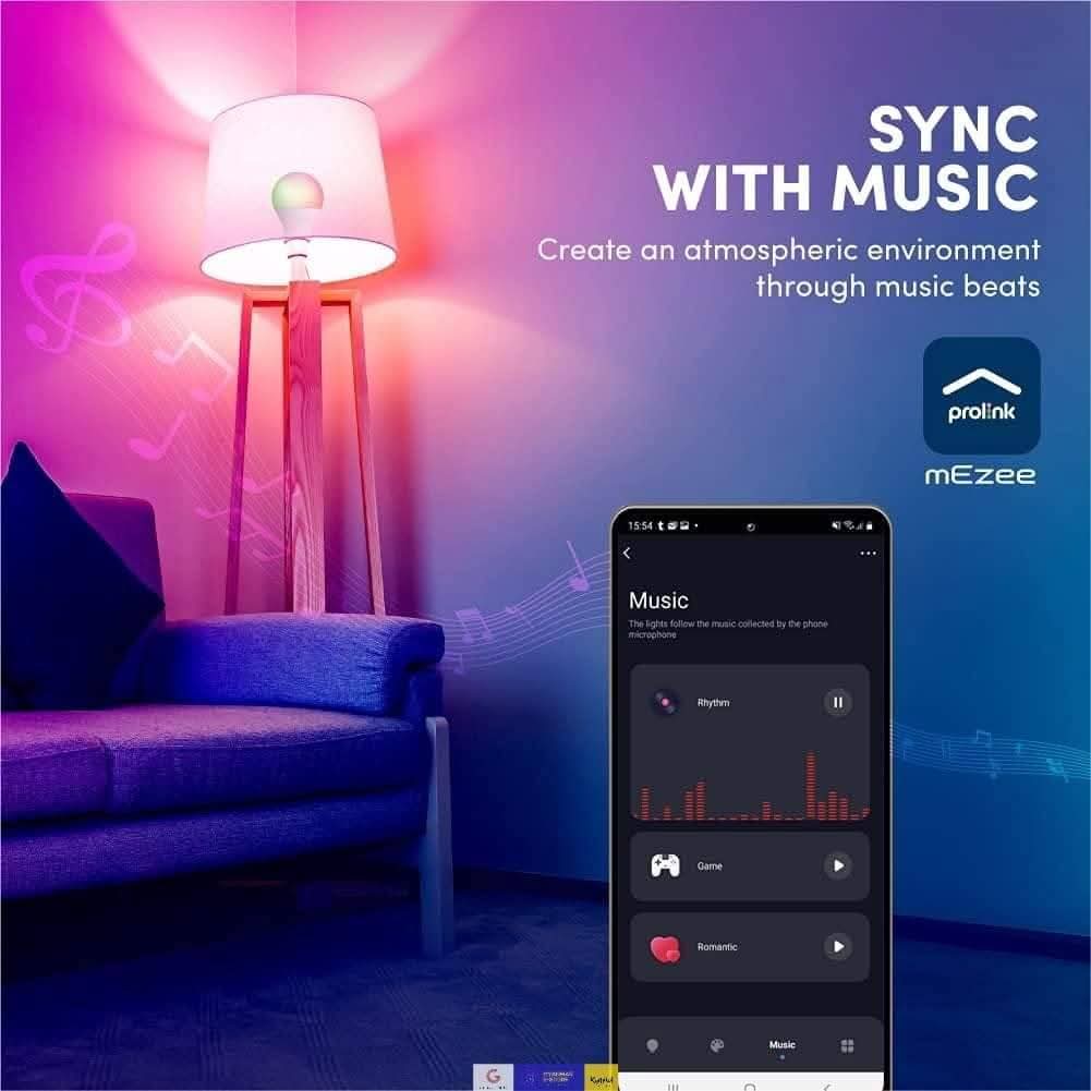 Prolink Smart LED Bulb (9W) – Wi-Fi & Bluetooth Smart Home Lighting