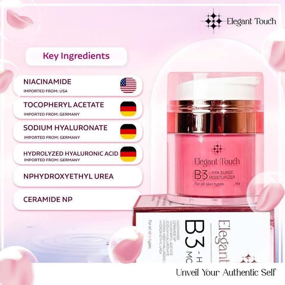 Elegant Touch Moisturizer B3 HYA Surge